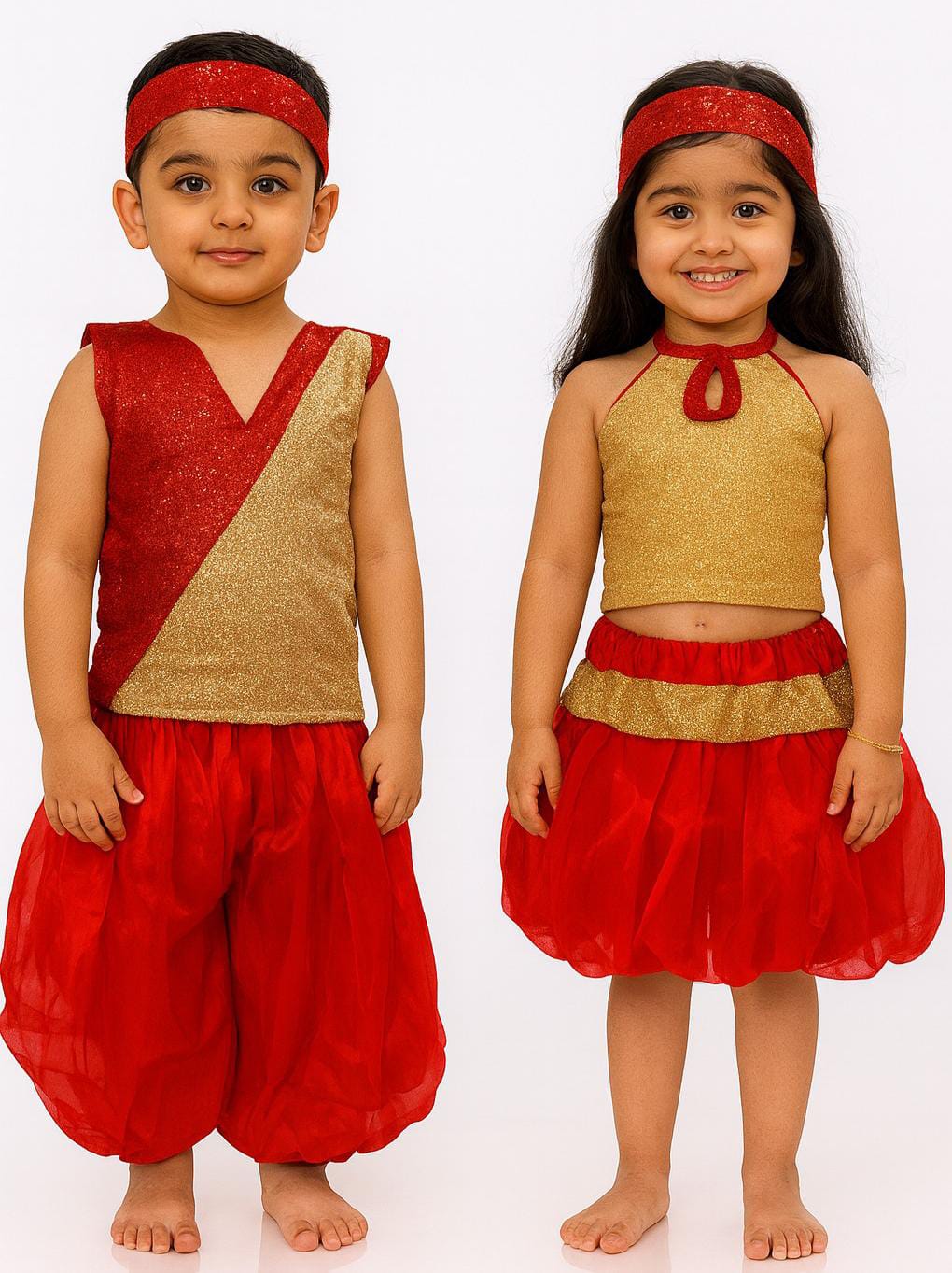 gold and red
