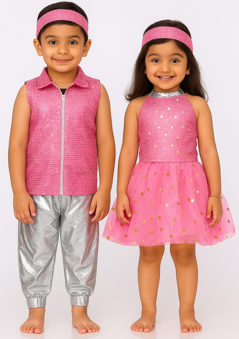 pink and silver