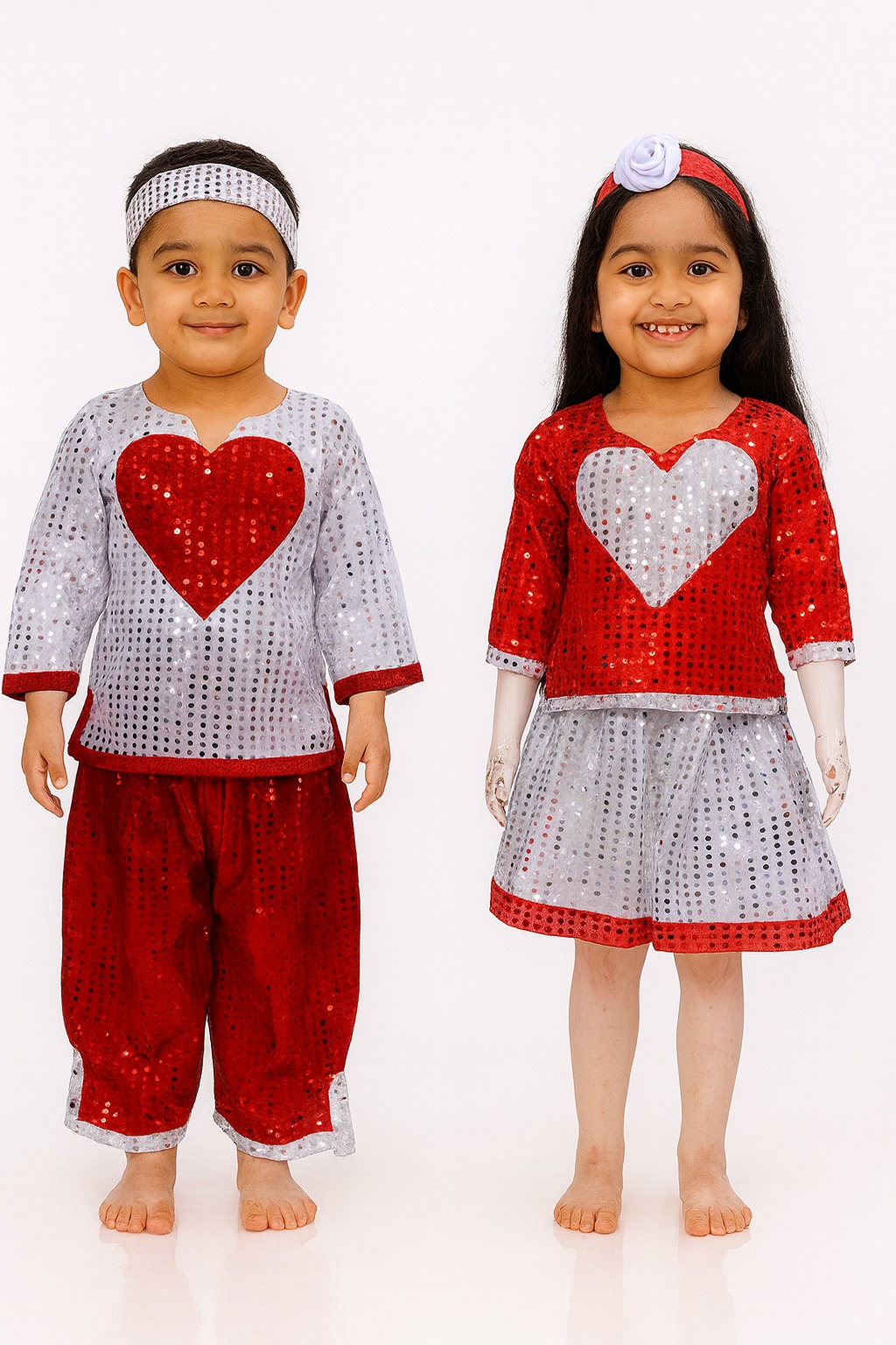 red and white